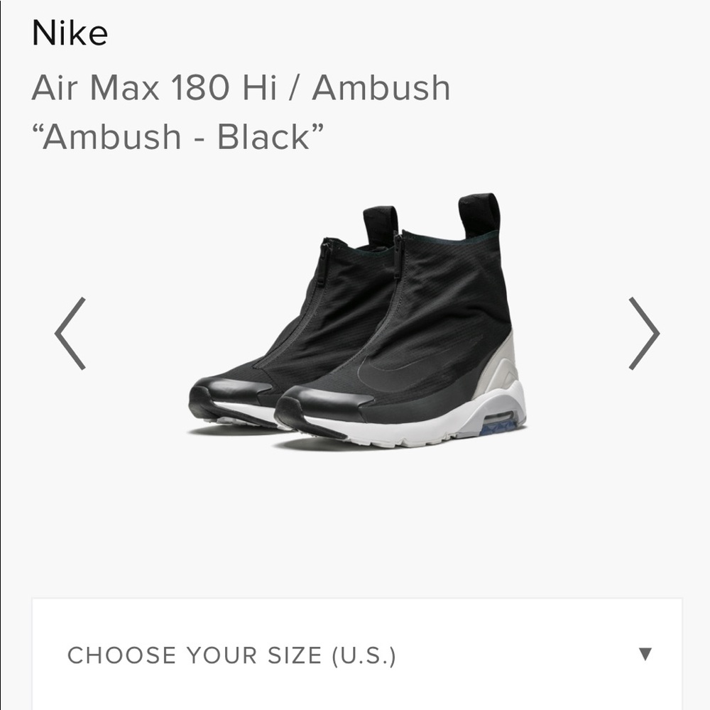Nike X ambush sneakers size 6/6.5 like new